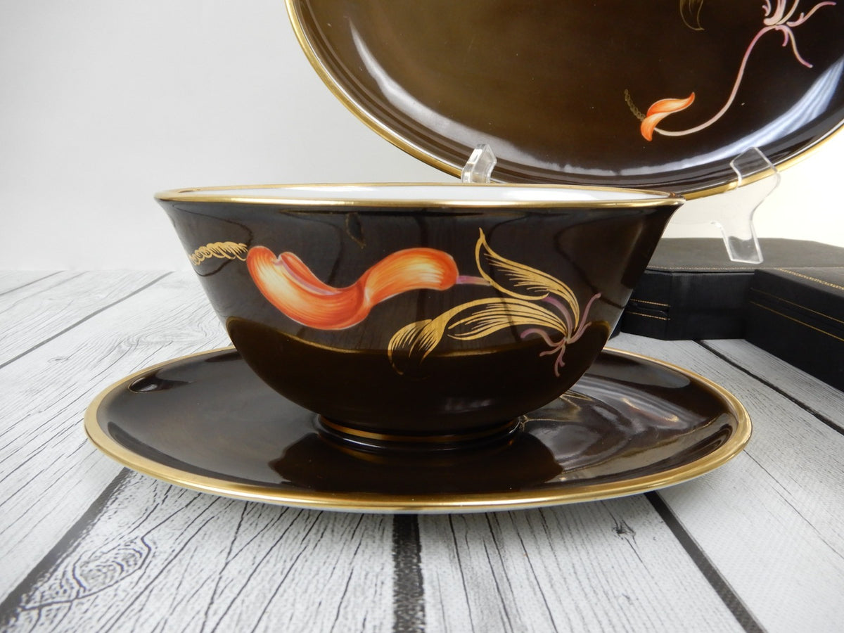 Furstenberg Germany Dinnerware Set: Platter, Sugar, Creamer, Veg & Gravy