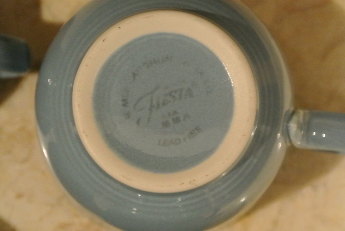 4 Fiesta Periwinkle Light Blue Fiesta Cups Homer Laughlin Fiesta Ware