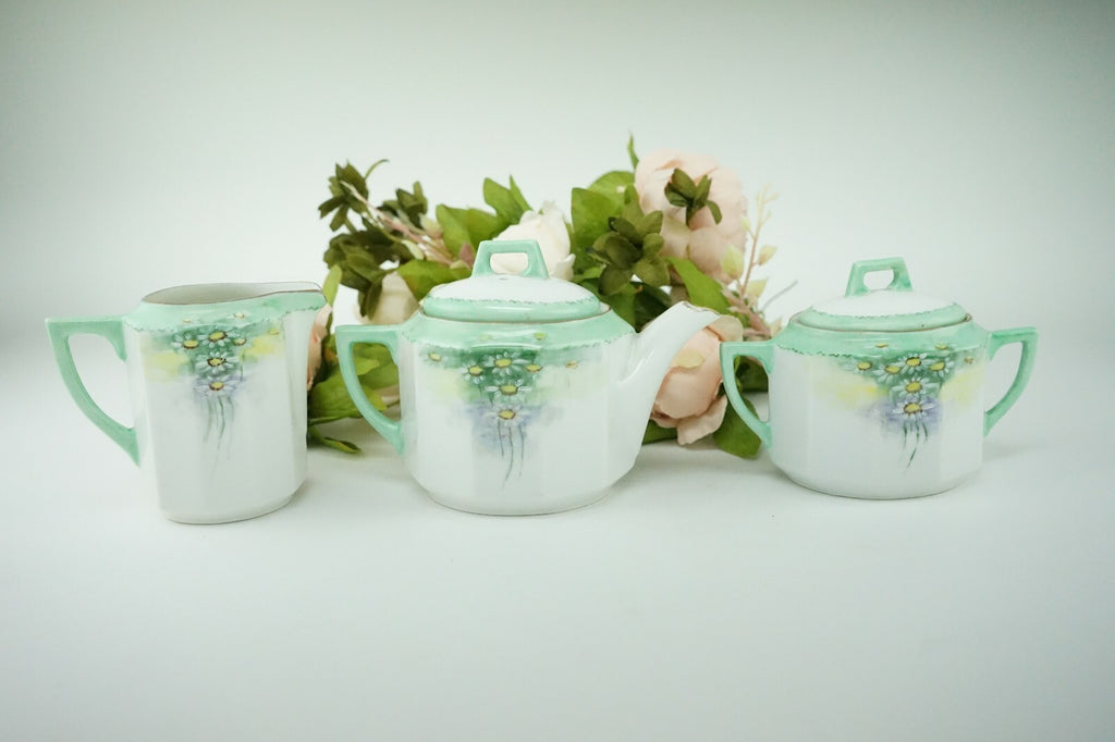 C. Tielsch  Altwasser Silesia Small Teapot,Creamer and Sugar Bowl