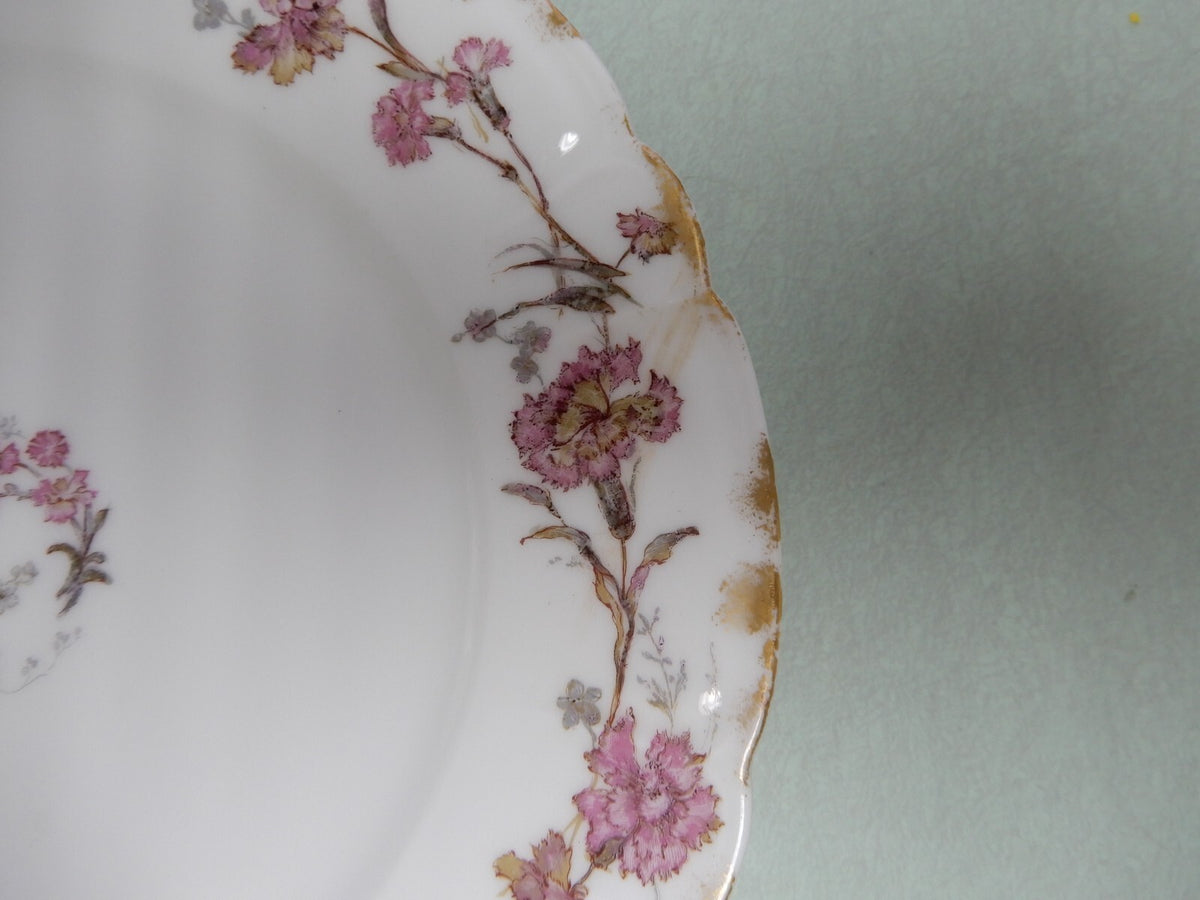 Antique Haviland Limoges France Set of Four 8-1/2" Luncheon Plates