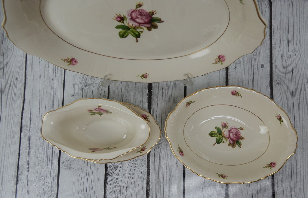 Vtge Victoria Federal Shape Syracuse China Victoria Rose Serveware