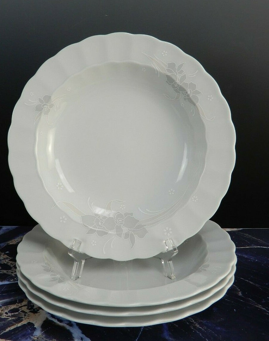 5 Piece Eschenbach Porzellan Toledo Orchid Decor 2665 Coupe Soup Bowls