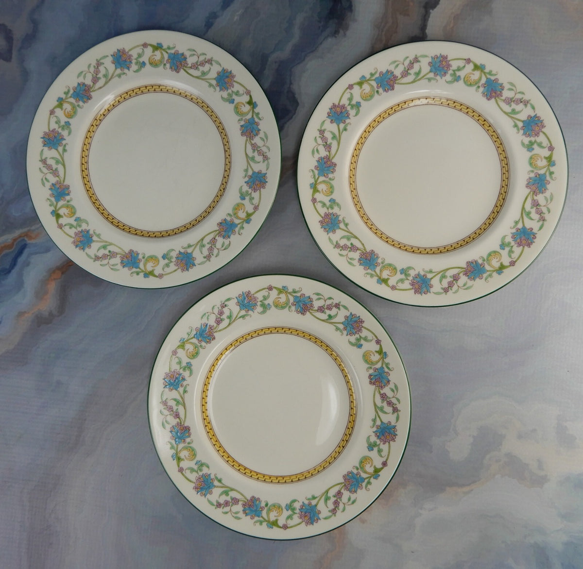 Wedgwood "Shah" w734  Set of 3 Salads Plates Made in England