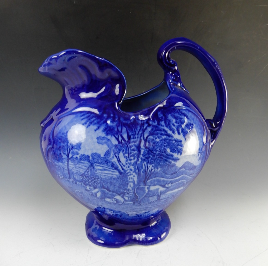 Reproduction of Victorian Flo Blue Homestead Wash /Basin Pitcher Made in England