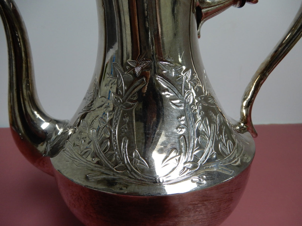 Vintage Atkinson Bros Series 9021 Model #2253 Silver-Plated Pitcher