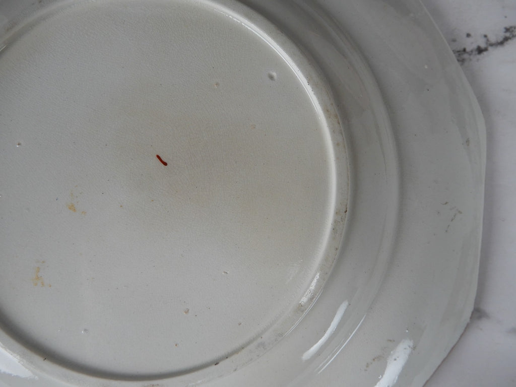 Antique Staffordshire Pink Glazes Sprig Decorations Luster Pearlware Plates
