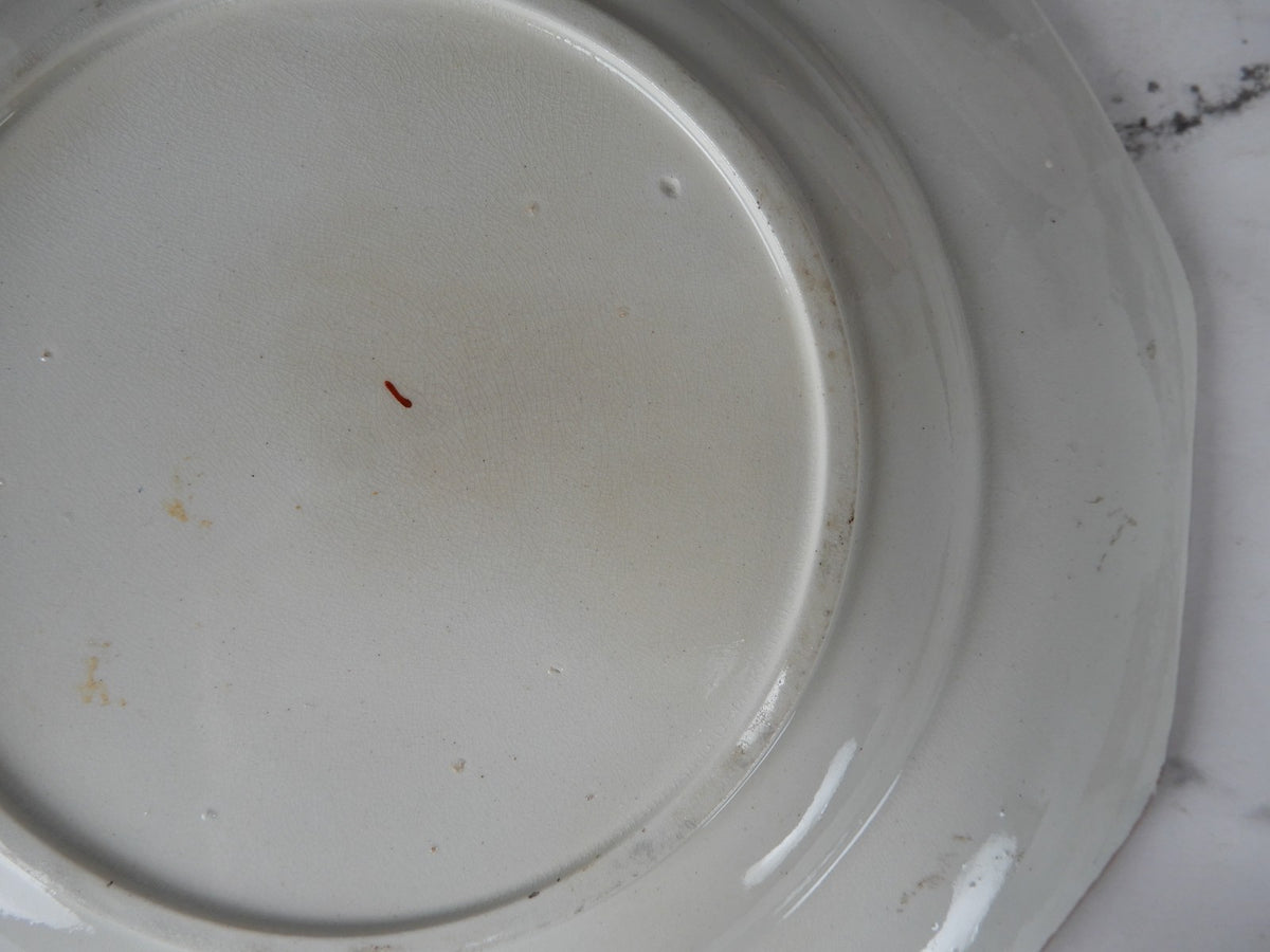 Antique Staffordshire Pink Glazes Sprig Decorations Luster Pearlware Plates