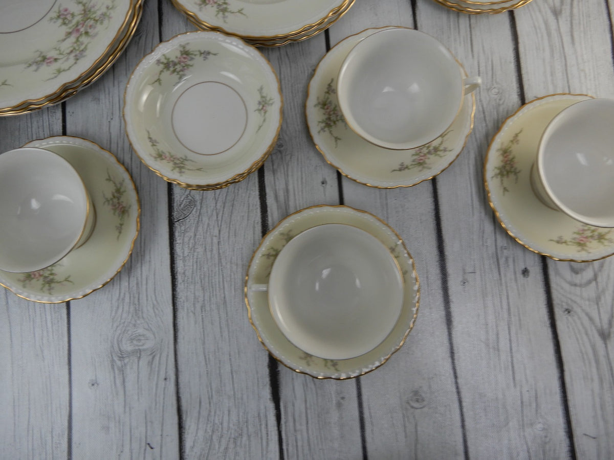 26 Piece Place Setting Arcadian Fine China "Old Rose"
