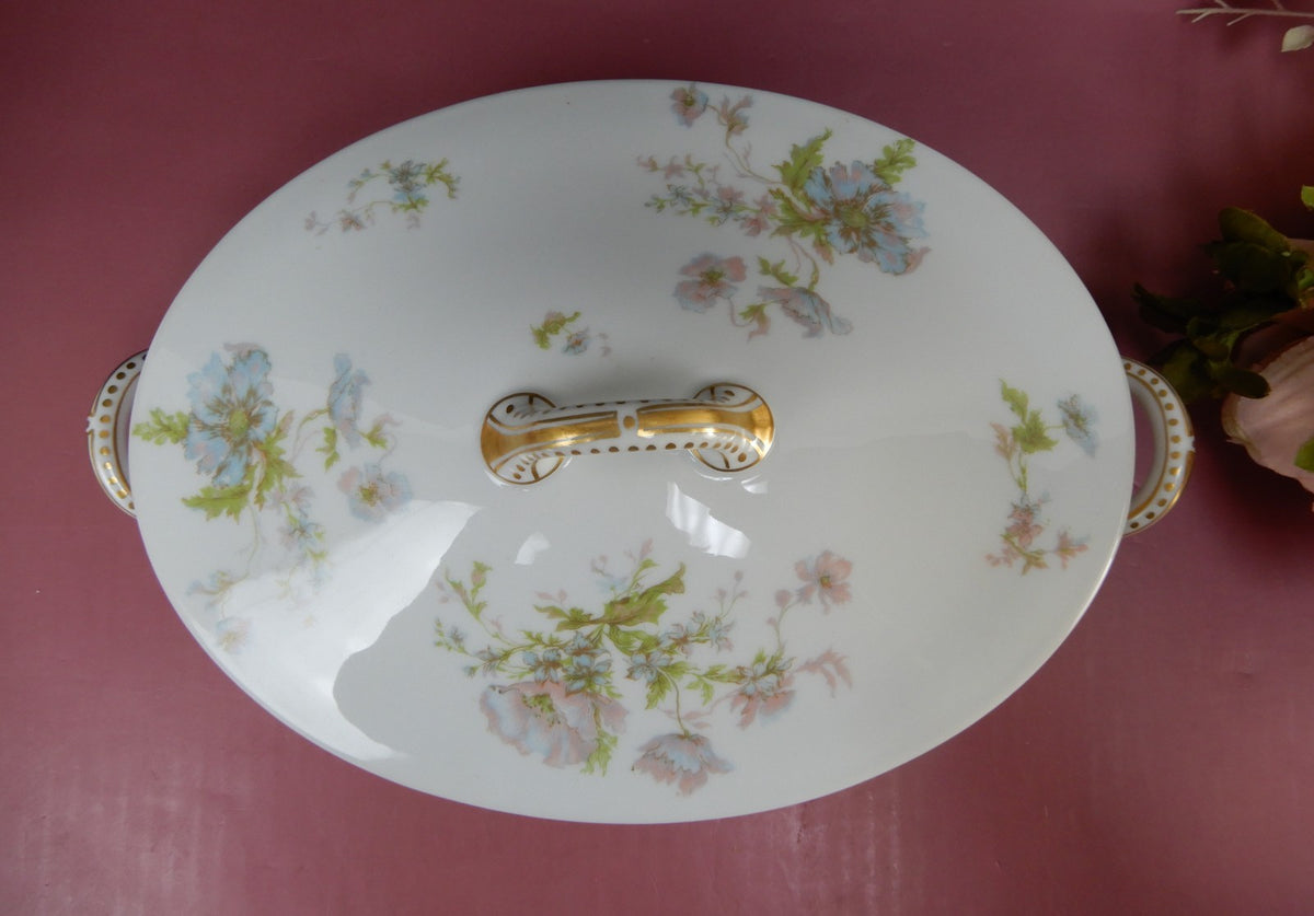 Theodore Haviland Limoges Schleiger 79~ Lidded Oval Serving Bowl