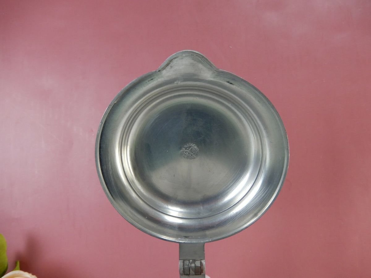 Vintage Eugen Wiedamann, Germany, 1950s-1960s Pewter and Ceramic Lidded Pitcher