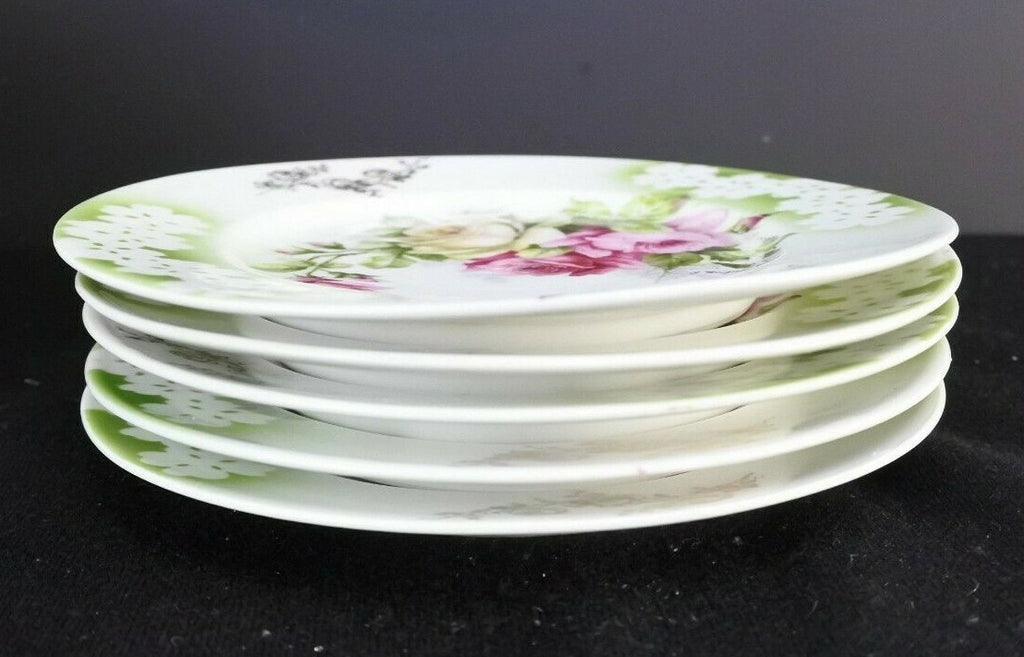 Lot Of 5 Vintage Weiman Porcelain Dessert Plates G. Weigmand Made In Germany