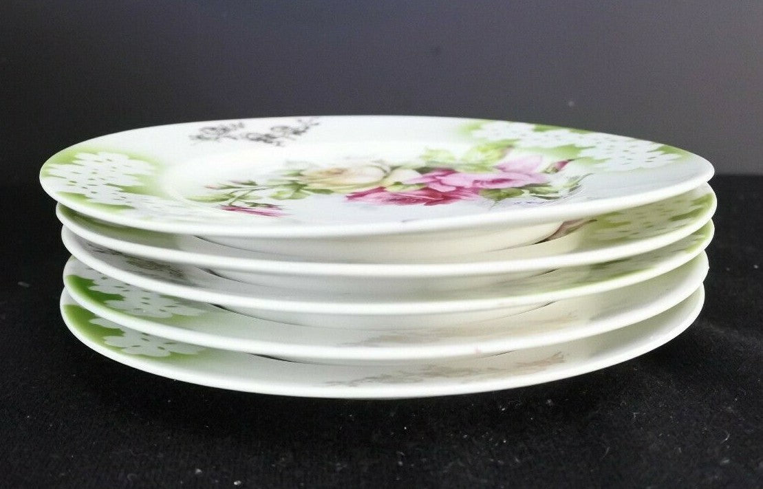Lot Of 5 Vintage Weiman Porcelain Dessert Plates G. Weigmand Made In Germany