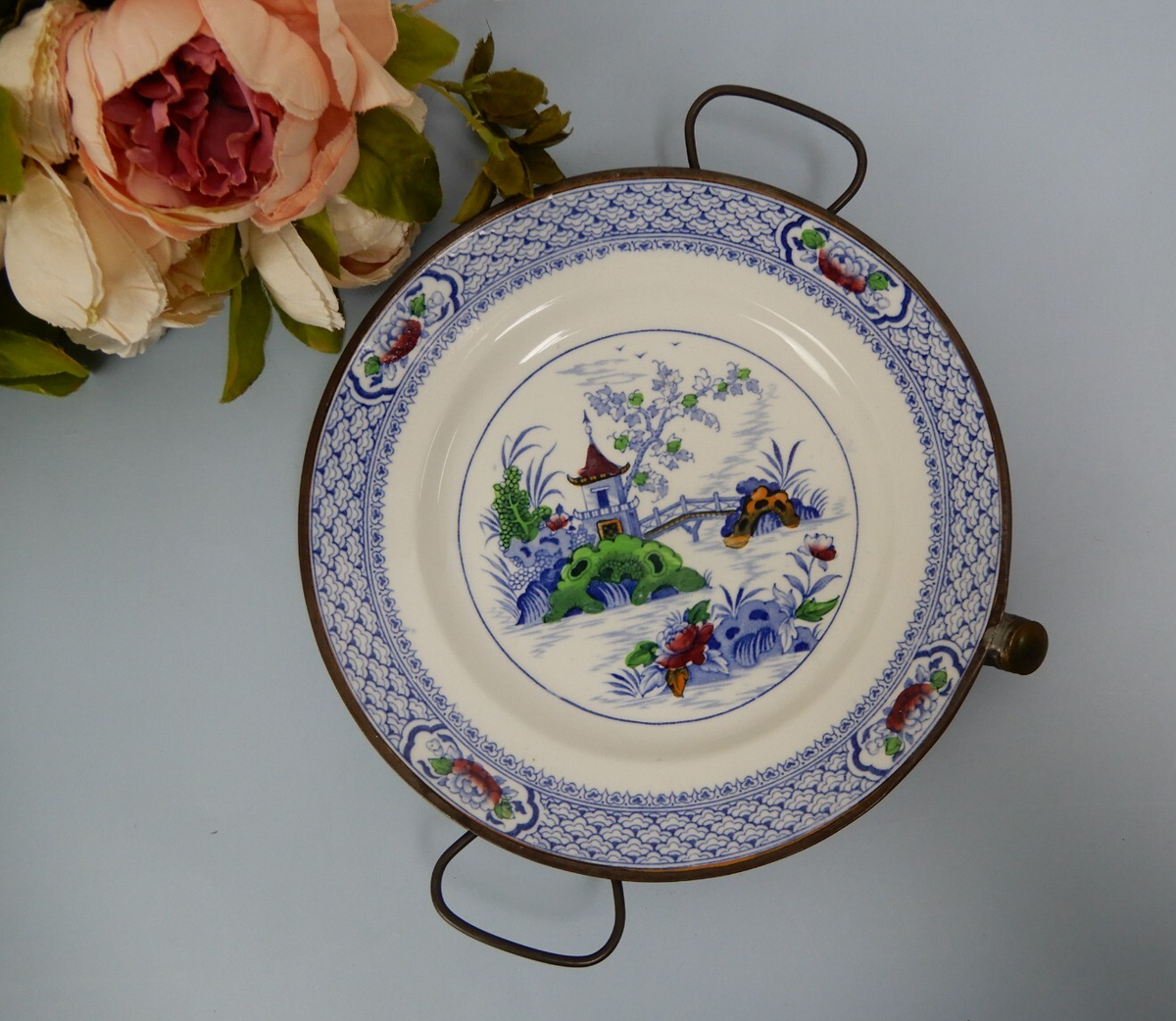 Royal Venton Ware KATO John Steventon & Son Oriental with Metal Warming Plate
