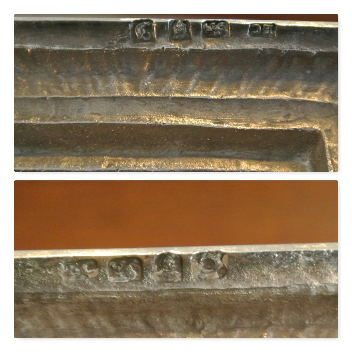 Antique Pair of George III Ebenezer Coker Silver Candlesticks - London 1760's