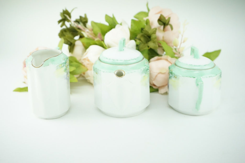 C. Tielsch  Altwasser Silesia Small Teapot,Creamer and Sugar Bowl