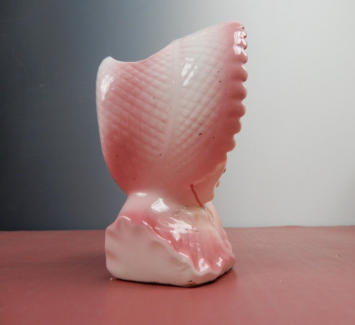 Vintage Nippon Yoko Boeki Co. Ceramic "Baby Girl in Pink" Planter Vase