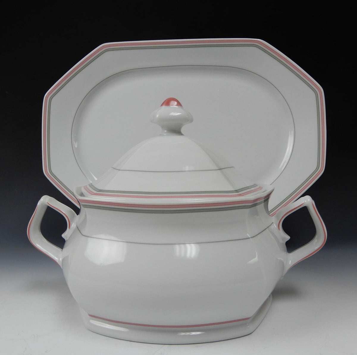 Winterling Marktleuthen Bavaria Decor Spülmaschinenfest Platter, Lidded Bowl