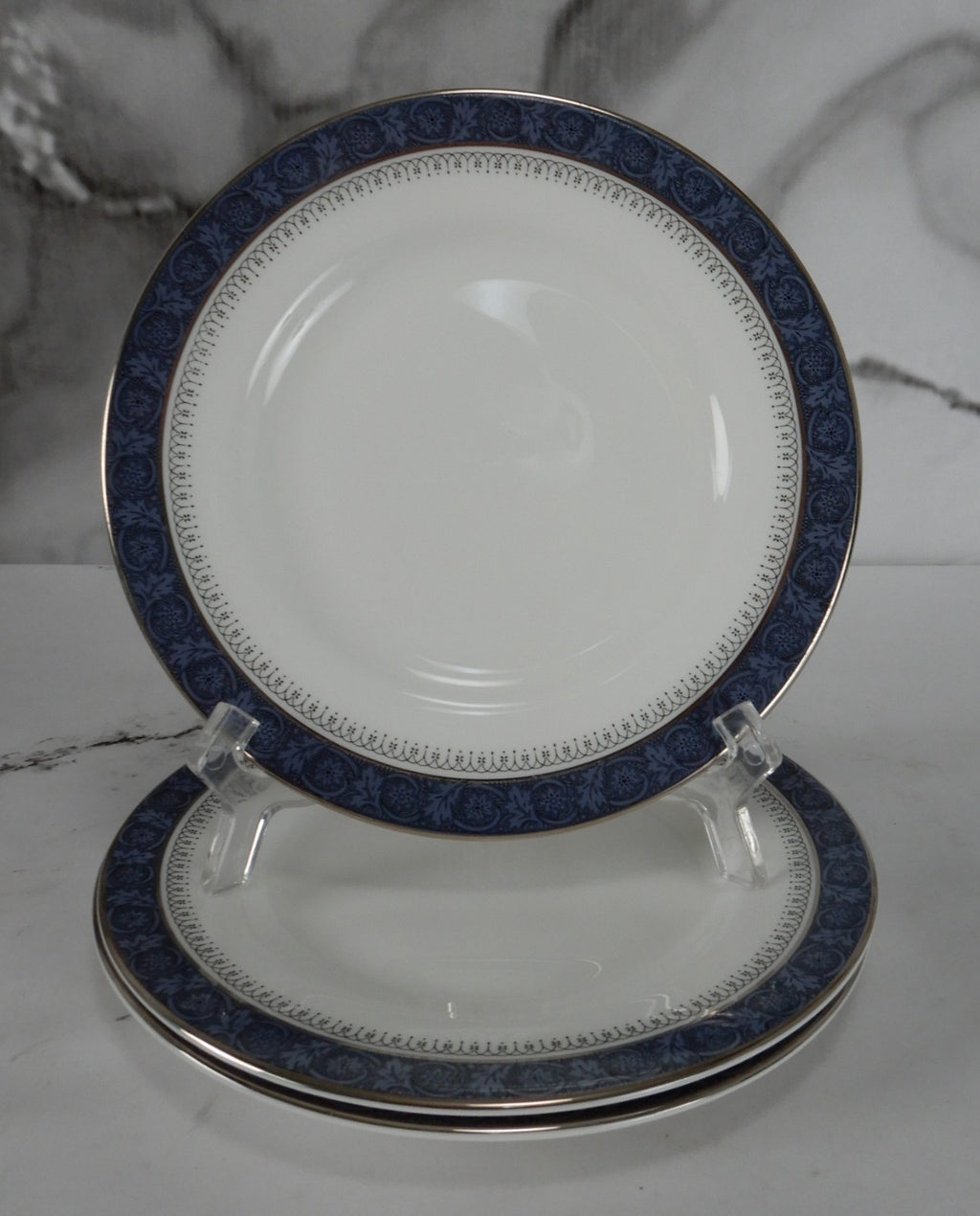 Vintage Royal Doulton Sherbrooke H. 5009 Pattern~Set of 4 B/B~ 6-1/2" Plates
