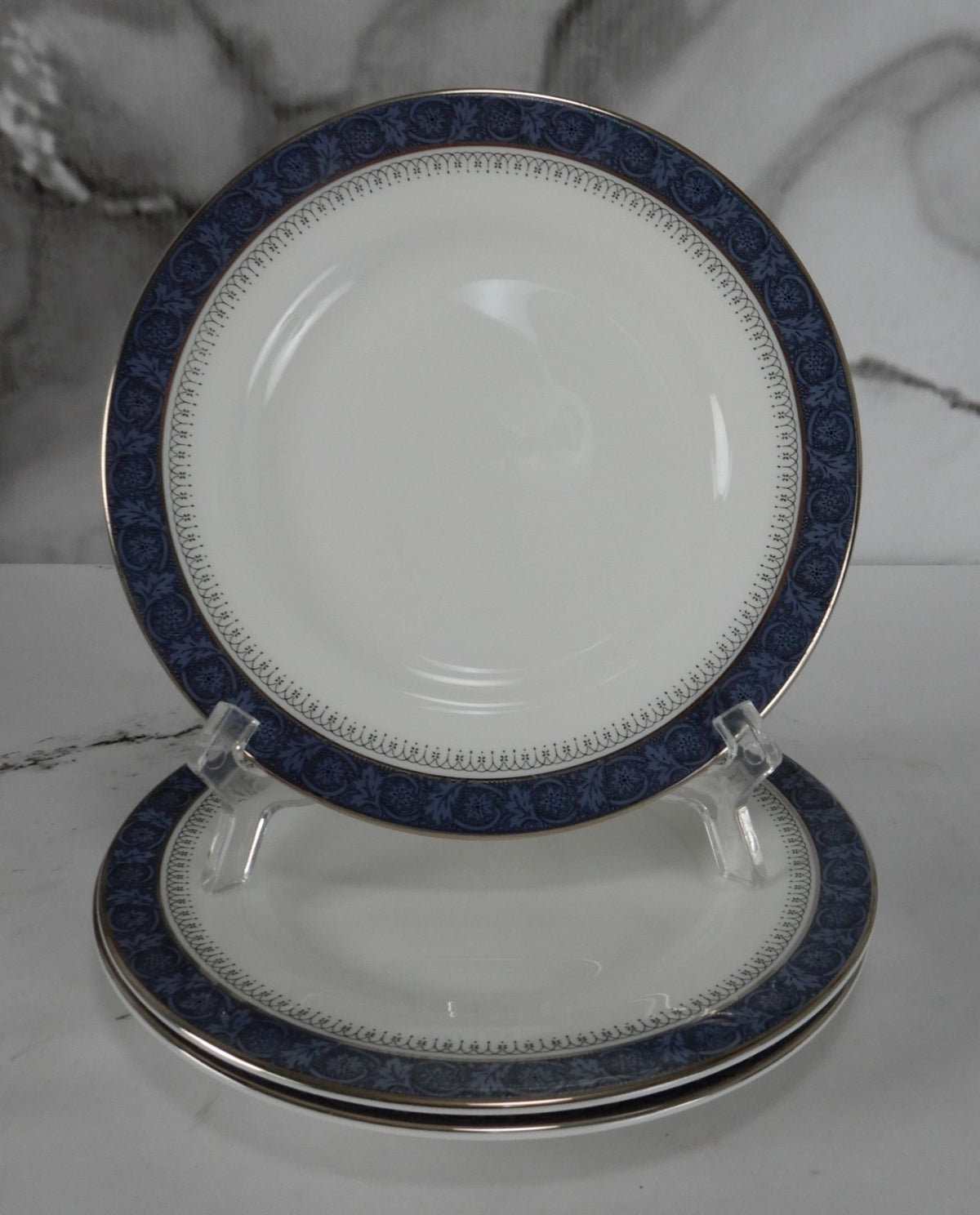 Vintage Royal Doulton Sherbrooke H. 5009 Pattern~Set of 4 B/B~ 6-1/2" Plates