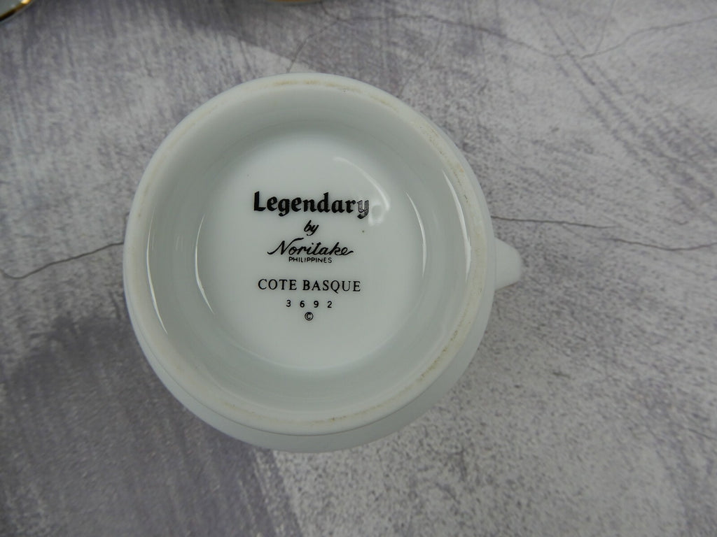Legendary By Noritake "Cote Basque" Set of Tea Pot ,Creamer and Sugar Bowl