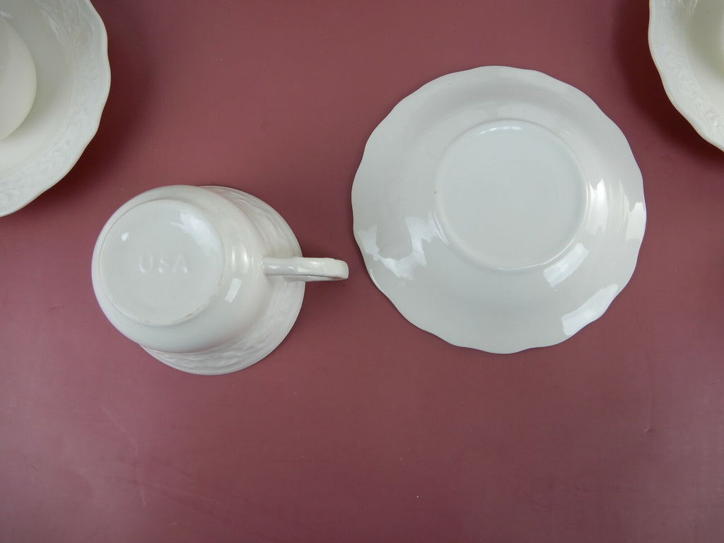 Vintage Mt Clemens Pottery Vogue China 4 Piece Place Settings for 3