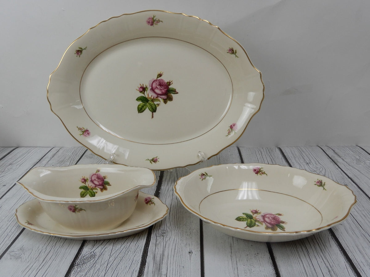 Vtge Victoria Federal Shape Syracuse China Victoria Rose Serveware