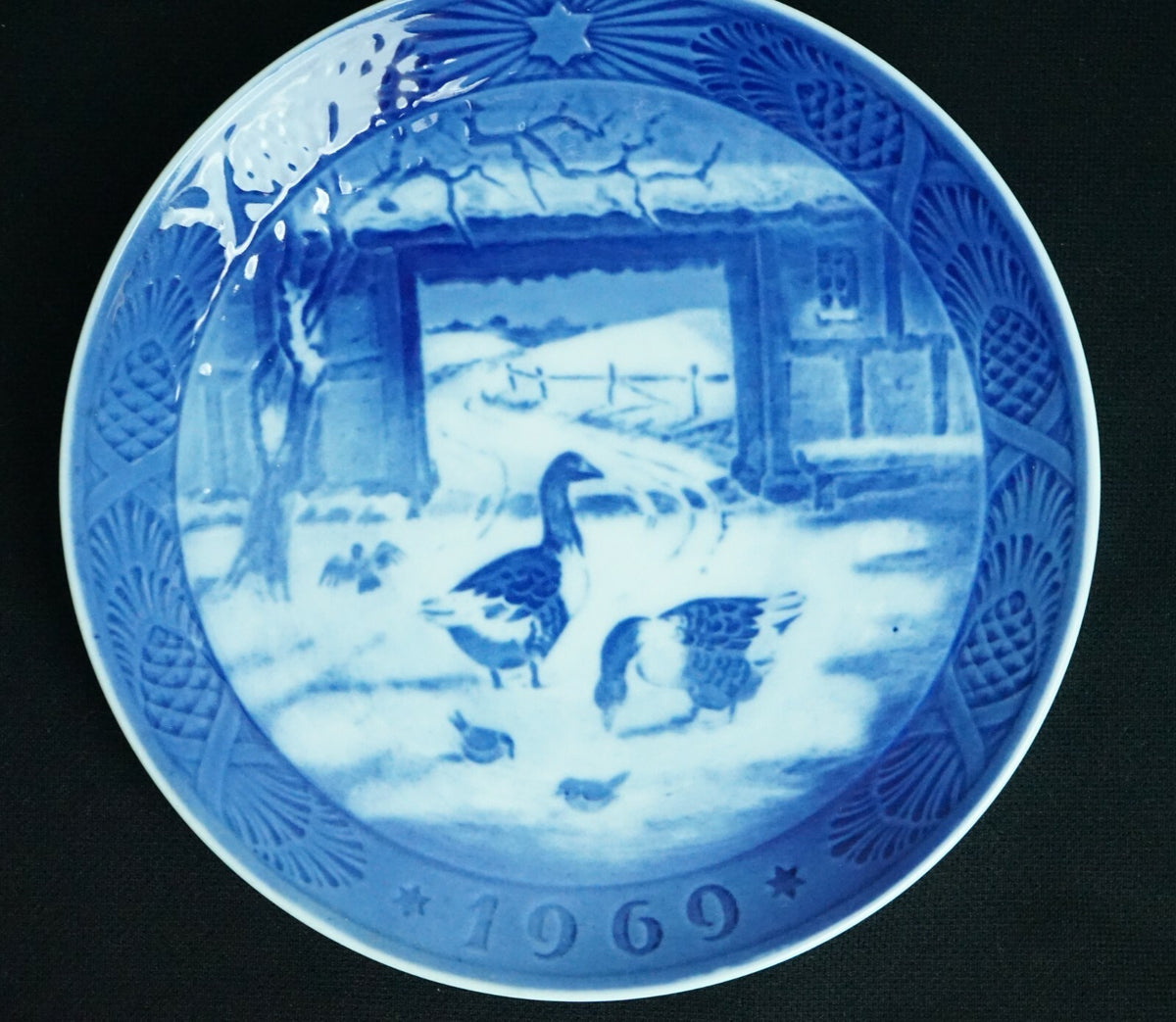 4 Royal Copenhagen Denmark Annual Christmas Plate 1968, 69, 70, 71 Kai Lange