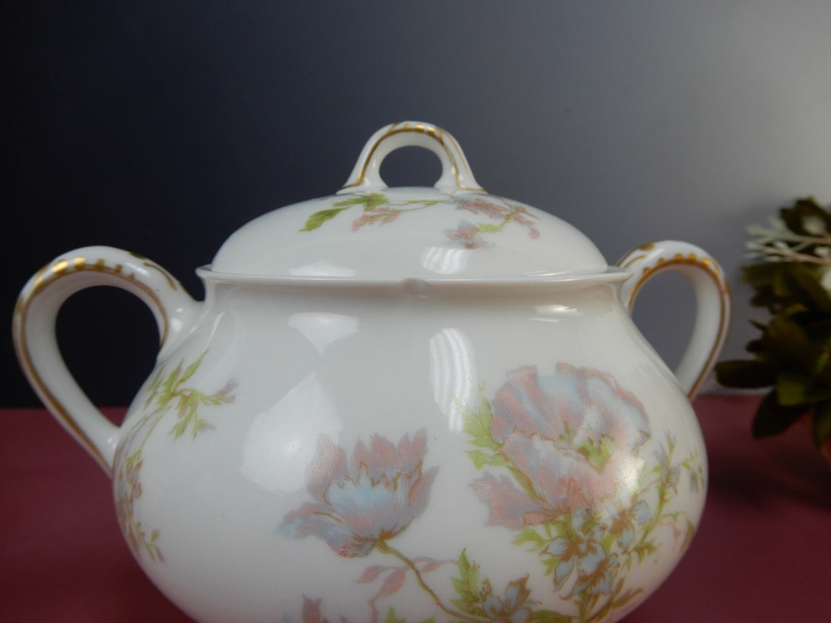 Vintage Haviland Limoges Schleiger 79,Gravy Boat,Sugar Bowl & Creamer