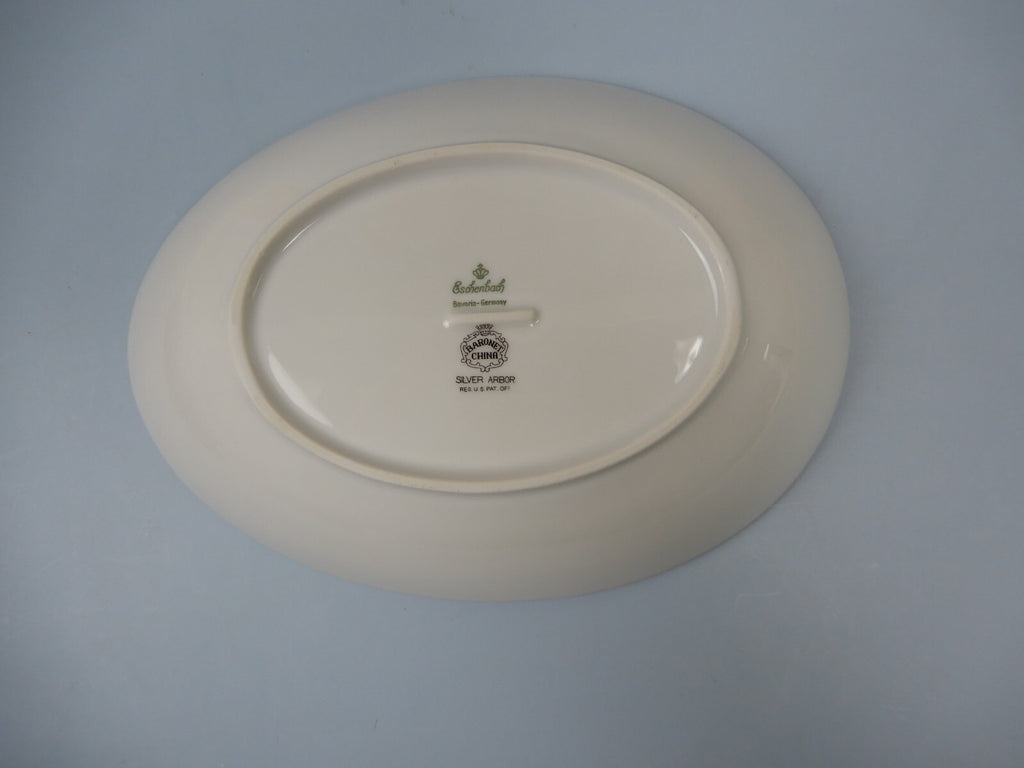 Vintage Eschenbach Bavaria Barronet China "Silver Arbor" Serving Bowl