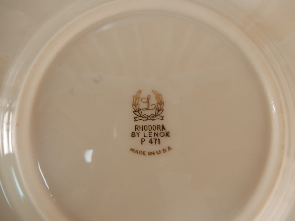 ~5 Replacement Plates Lenox Rhodora P471 Pattern Dinner,Salad,B/B Plates