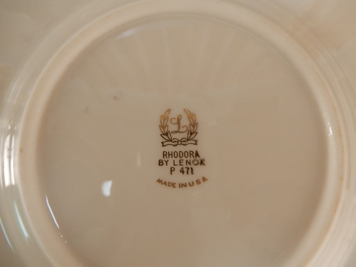 ~5 Replacement Plates Lenox Rhodora P471 Pattern Dinner,Salad,B/B Plates