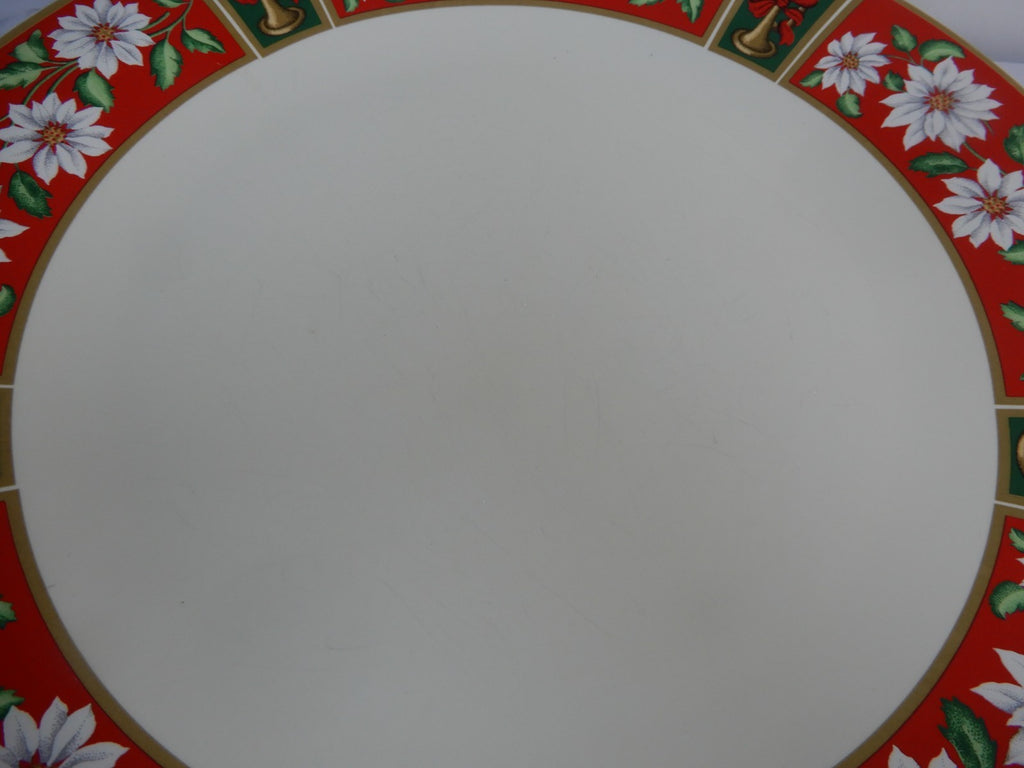 12 Pc Charlton Hall by Kobe Christmas 4 Dinner Plates, 4 Cups & 4 Saucers