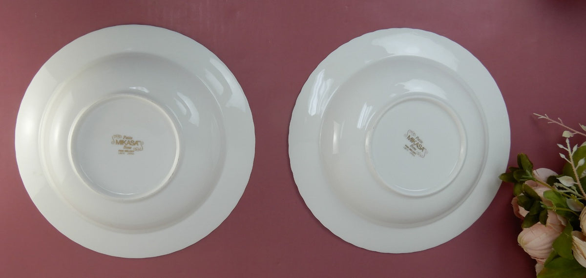 Two Serving Bowls of Petite Mikasa Bone Pink Melody L9810