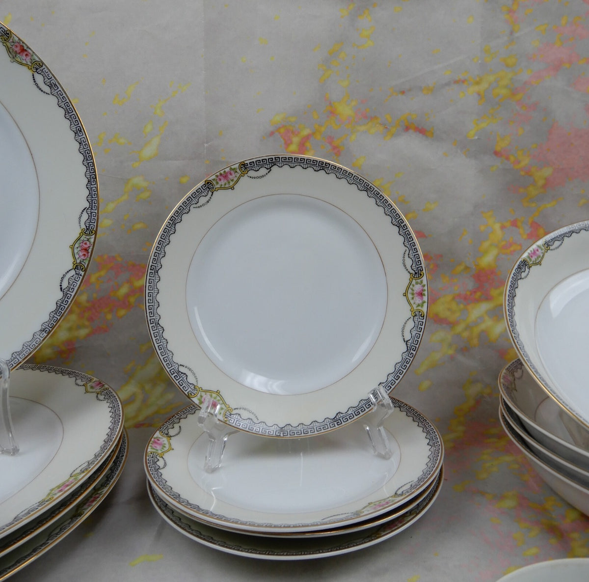 Vintage 24 Piece  Noritake "DEERLODGE" China~ 4 Place Setting