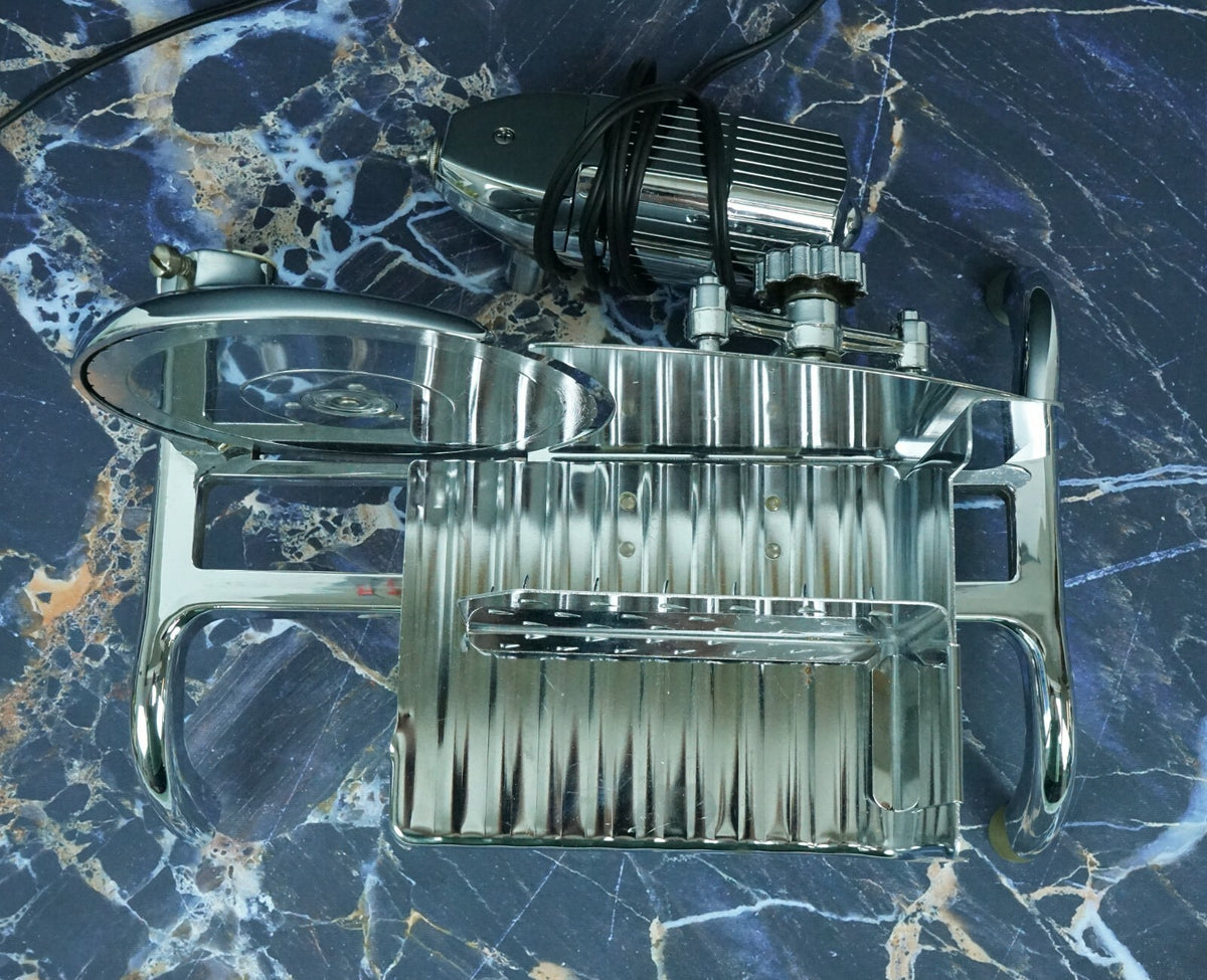 RIVAL Chrome Plated Electric Food Slicer Model 1101E-2 Missing a Non-Slip foot