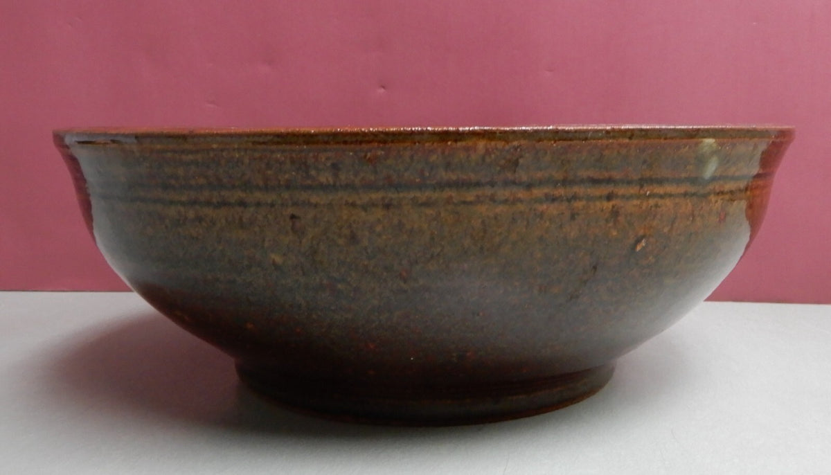 Vintage Signed Ziagler 1972 Glazed Bowl 11-1/4" x 4"