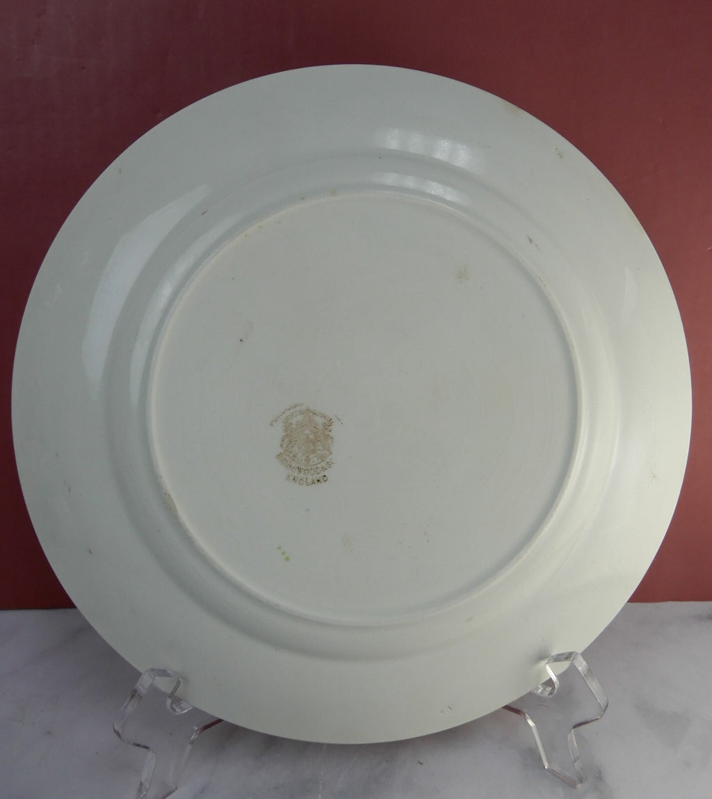 Antique Bridgwood & Son England "Thems Mushroom" Plate 10-1/4" Diameter ca.1891+