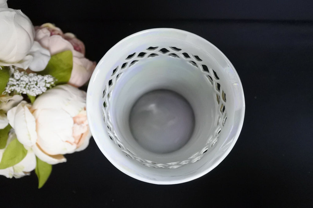 Vintage PSAA  Schonwald Bavaria Pink Luster Porcelain Flower Vase