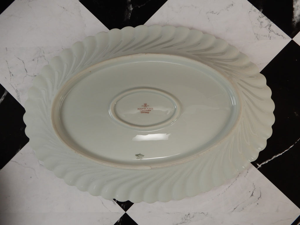 Vintage Haviland Limoges "Orsay" Made in France 15-3/4" Platter &Two Oval Bowls