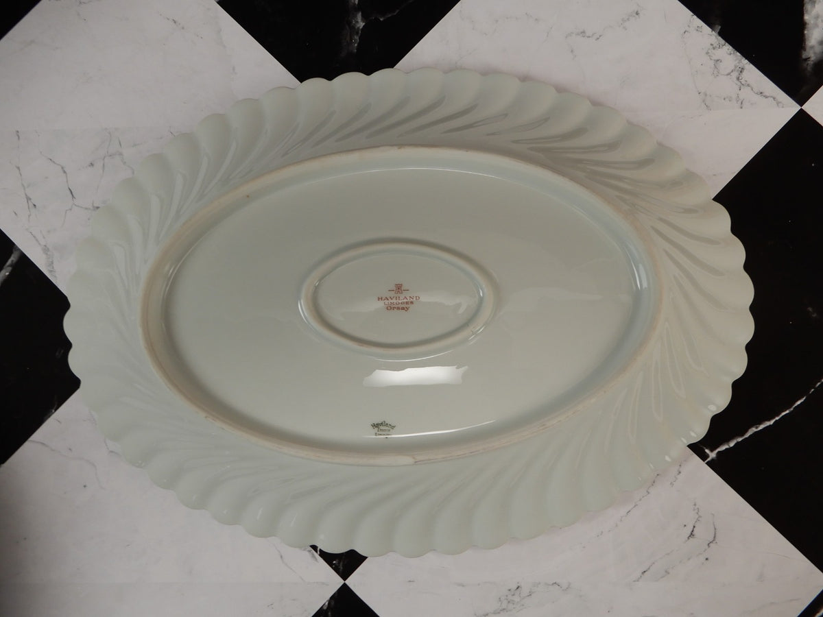 Vintage Haviland Limoges "Orsay" Made in France 15-3/4" Platter &Two Oval Bowls