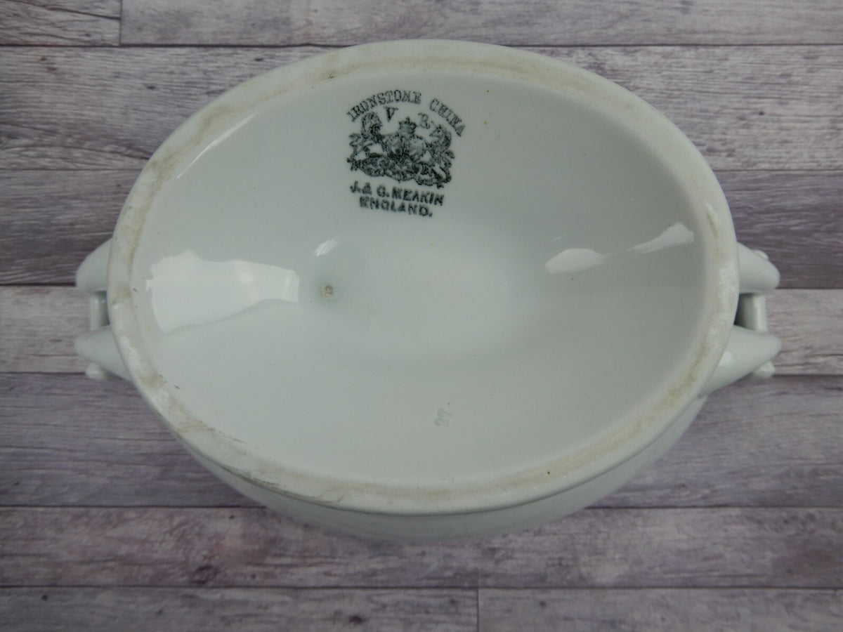 J. & G. Meakin Genuine Ironstone White Serving Bowl NO LID Made in England