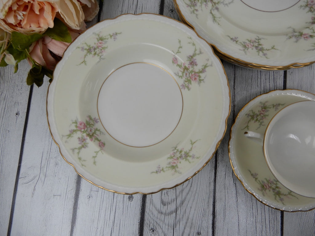 26 Piece Place Setting Arcadian Fine China "Old Rose"