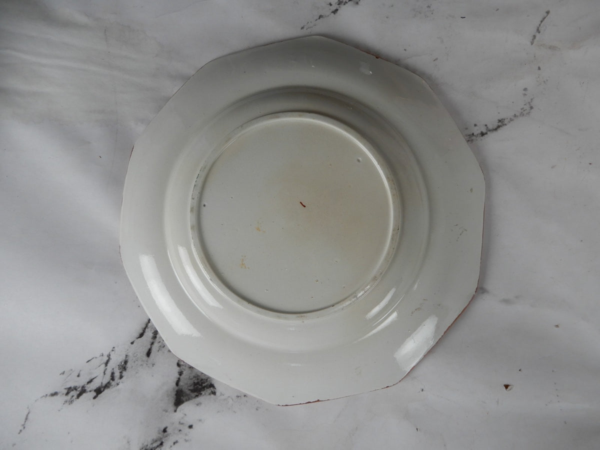 Antique Staffordshire Pink Glazes Sprig Decorations Luster Pearlware Plates