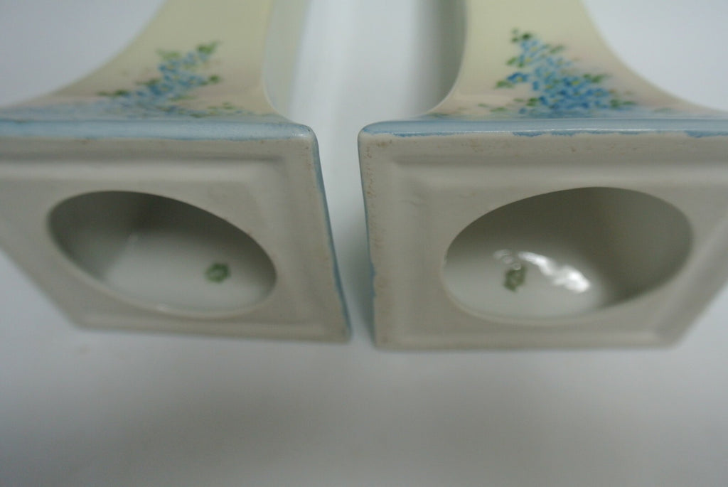 Oscar&Edgar Gutherz(O. &. E. G)Royal Austria Hand Painted Candle Holders 8-3/4"