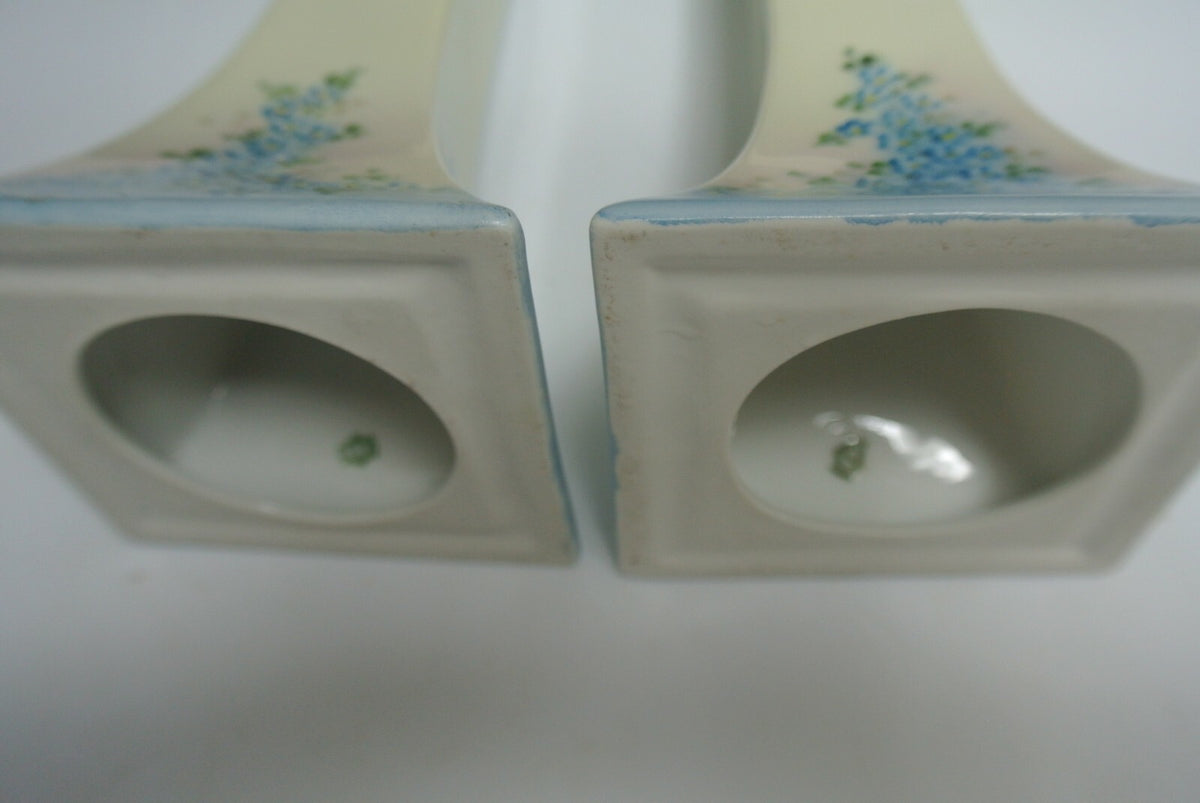 Oscar&Edgar Gutherz(O. &. E. G)Royal Austria Hand Painted Candle Holders 8-3/4"