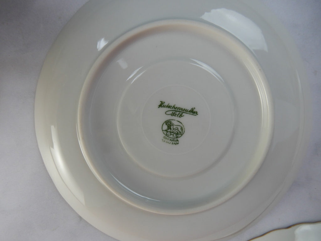Set of 3 Hutschenreuther Selb Bavaria Cups and Saucers with  Pink Roses