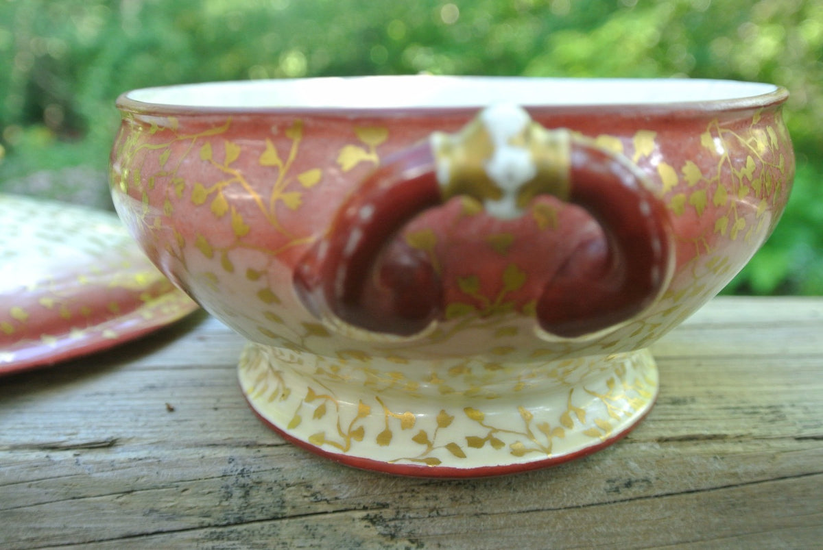 Vintage H&Co. Haviland Co Chintz Vegetable Bowl with Lid