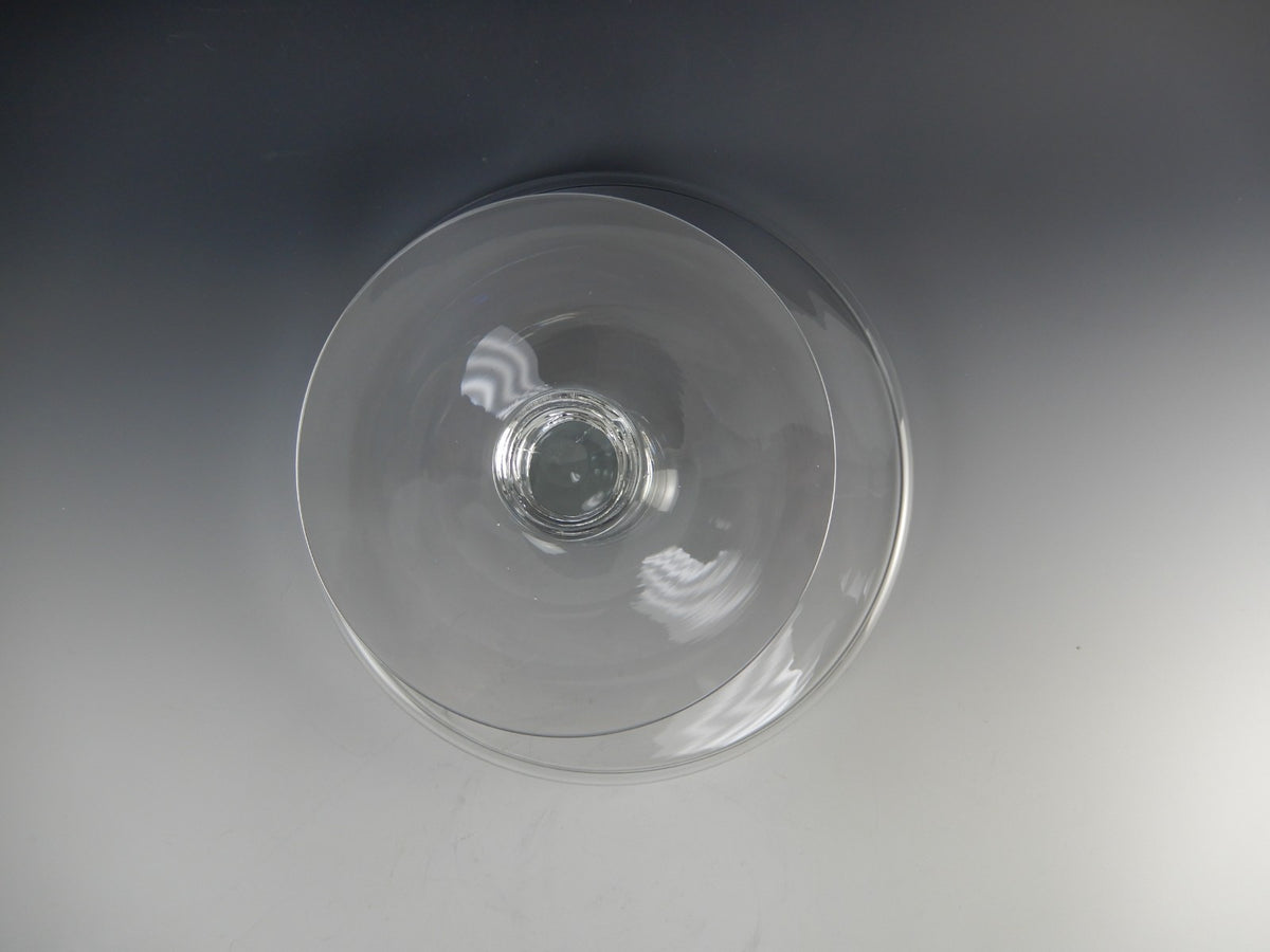Vintage Clear Glass Cake/Dessert Stand 8" High X  12" Diameter