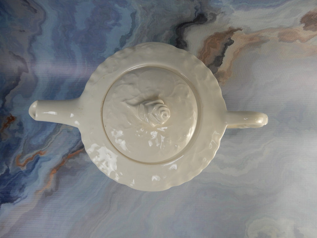 POPE-GOSSER China Old  White "Rose Point" USA Coffee Pot with No Mark