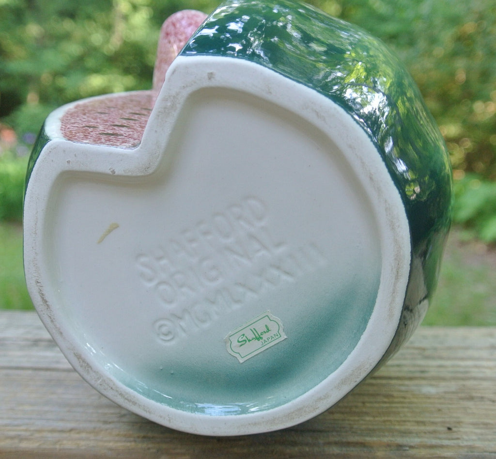 Vintage Ceramic Watermelon by Stafford Original 1983 Pitcher Made in Japan
